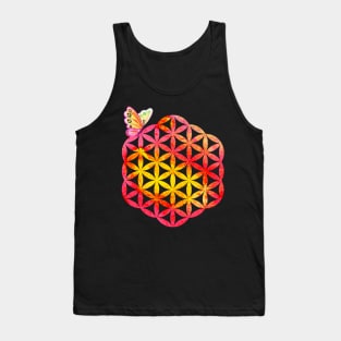 Flower of life, butterfly Tank Top